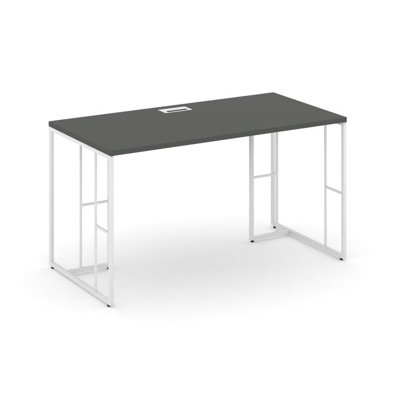 Рифт Стол письменный RF.SP-014 Дуб Табак/Металл Антрацит 1580*700*750 фото 2