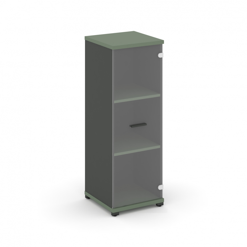 Концепт Шкаф 1 узкая секция, 3 ниши CN.STU.E-316 SP A Кобо/Антрацит/Металл Антрацит/Прозрачный 420*4 фото 1
