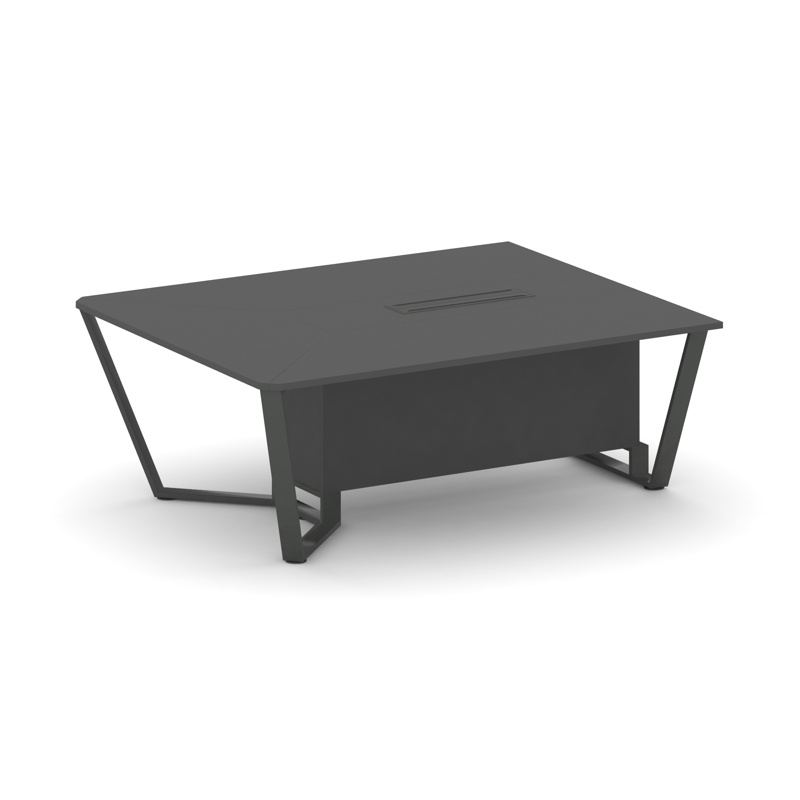 Стил Мит Начальный модуль L=2000 KDK-PR.B.SPNW-20 Тиквуд Светлый/Металл Черный 2000*1600*750 фото 1