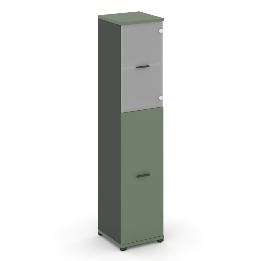 Концепт Шкаф 1 узкая секция, 5 ниш CN.STU.E-515 SM A Кобо/Антрацит/Металл Антрацит/Сатин 420*420*192 фото 1