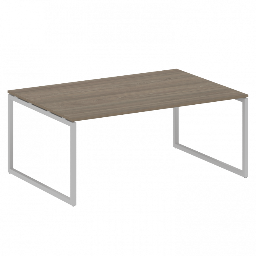 Метал Систем Куатро Перег. стол (1 столешница) на О-образном м/к 40БО.ПРГ-1.5 Венге Цаво/Металл Белы фото 3