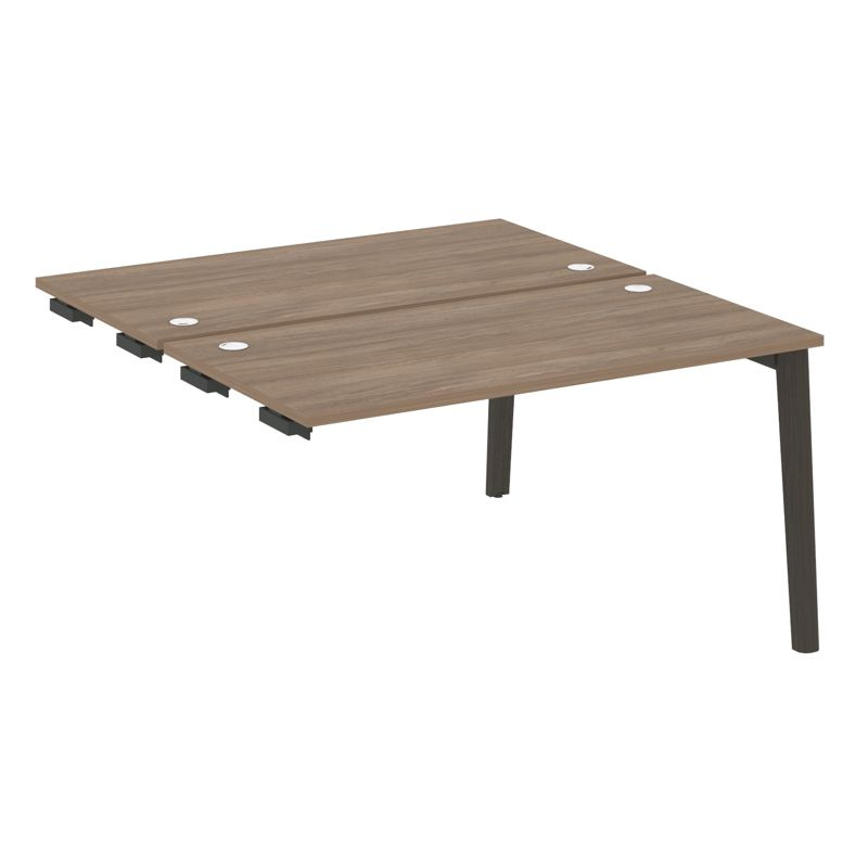 Оникс Вуд Стол-приставка двойной OW.D.SPR-3.7 Дуб Мали/Дуб Светлый/Металл Белый 1380*1475*750 фото 5