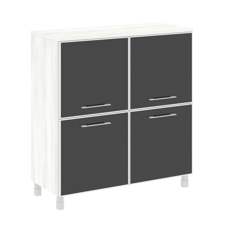 Ялта Шкаф квадратный LT.SD-1.2 R black Дуб Мали/Стекло Black 1098*452*1168 фото 3