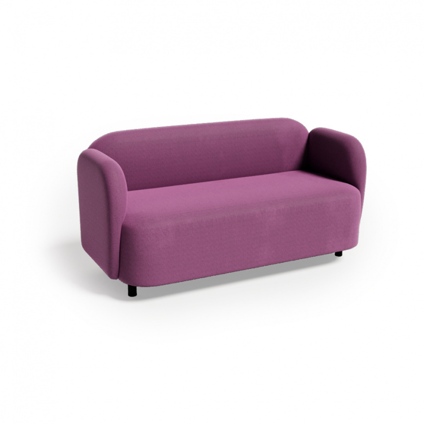 Монс Диван двухместный MNS-02 Velvet Lux 12/Металл Черный 1500*700*740 фото 5