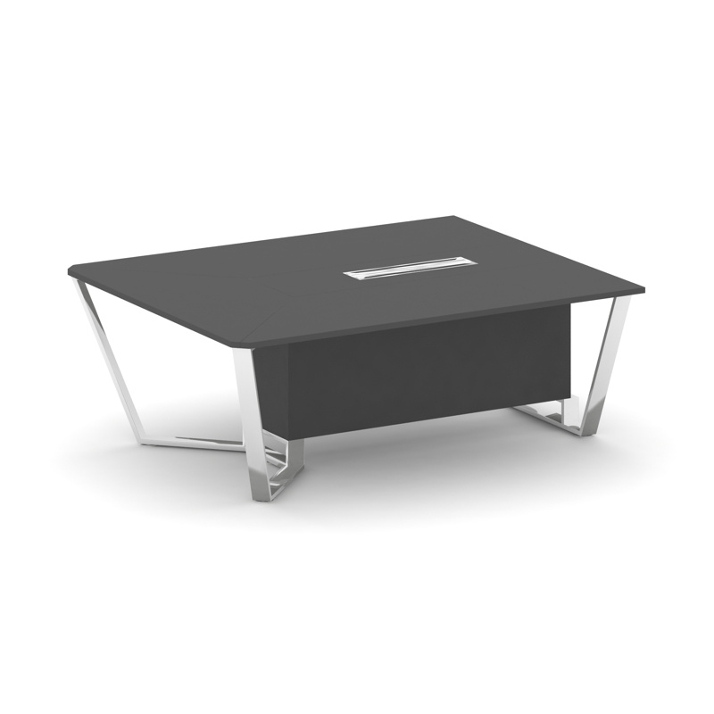 Стил Мит Начальный модуль L=2000 MDK-PR.B.SPNW-20 Тиквуд Светлый/Нержавеющая Сталь/Хром 2000*1600*75 фото 1