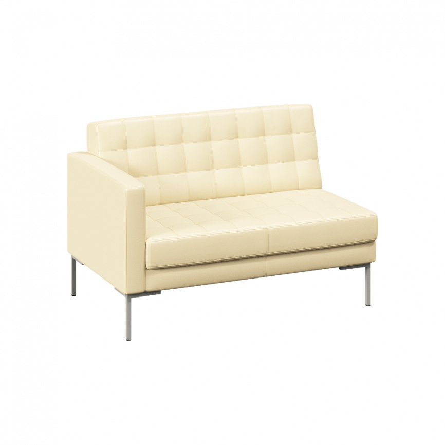 Форест Секция с подлокотником двухместная FR-SP-02 (R) Enzo 994/Металл Серый 1270*800*840 фото 2