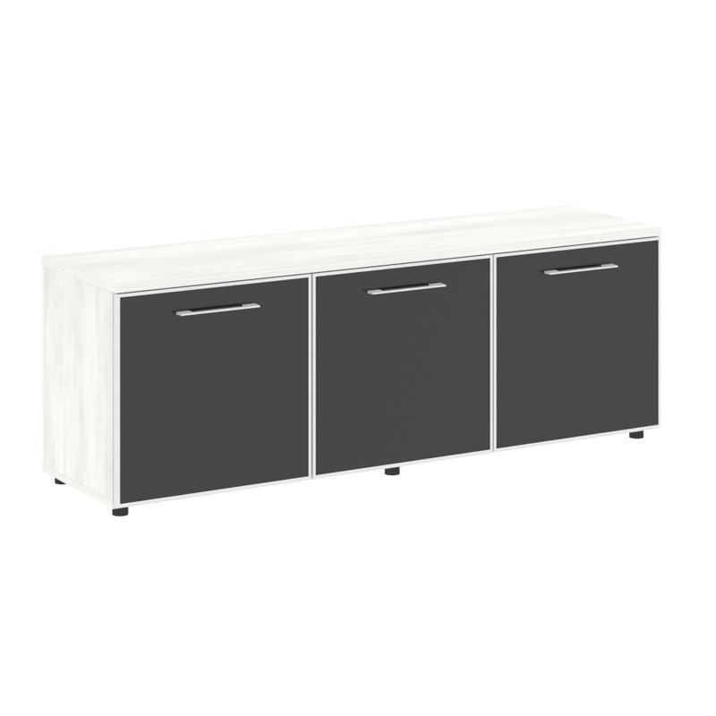 Ялта Тумба модульная LT.TS-3.5 black Дуб Мали/Стекло Black 1642*450*580 фото 5