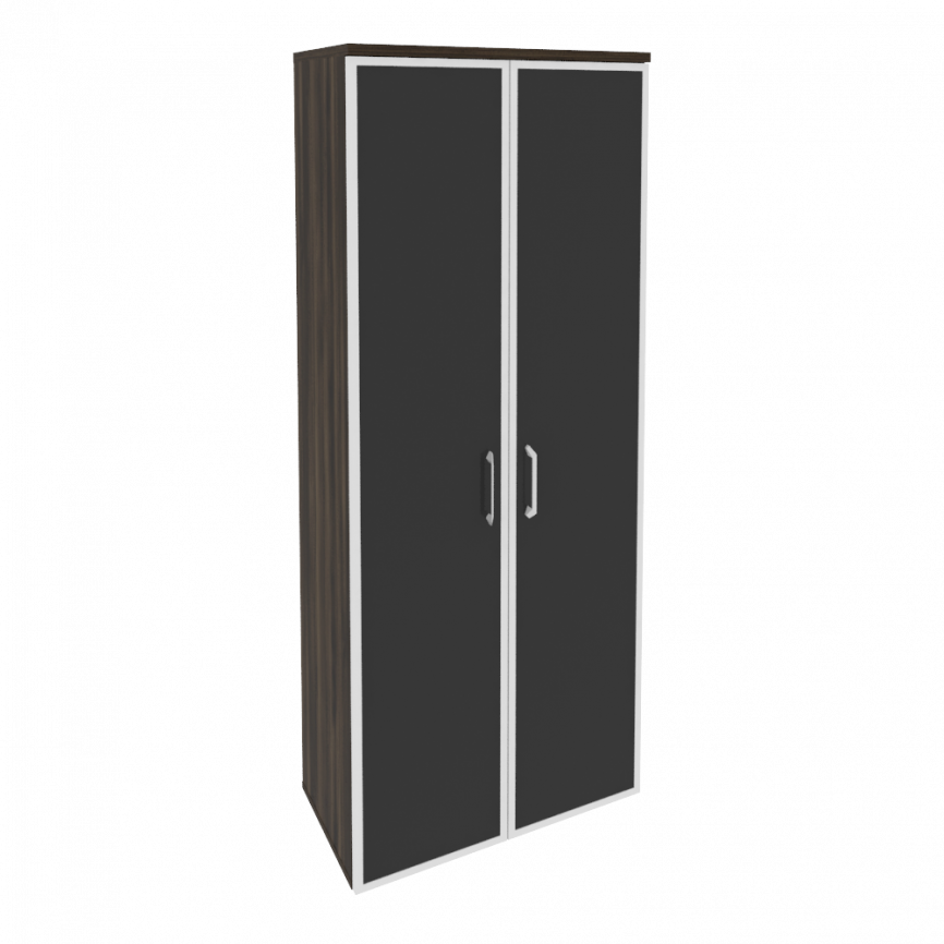 Оникс Шкаф высокий широкий O.ST-1.10 R black Дуб Мали/Стекло Black 800*420*1977 фото 12